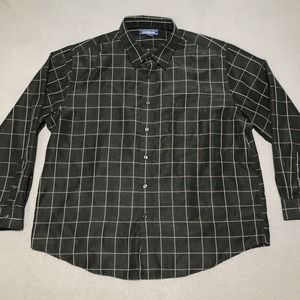 Croft & Barrow Mens‎ Shirt 2XL XXL black button up